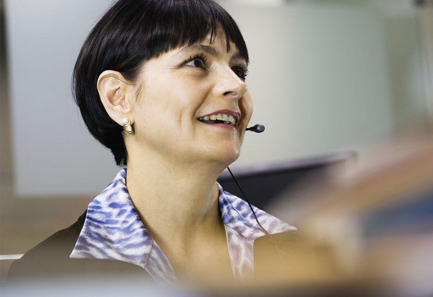 Care Manager talking on the phone