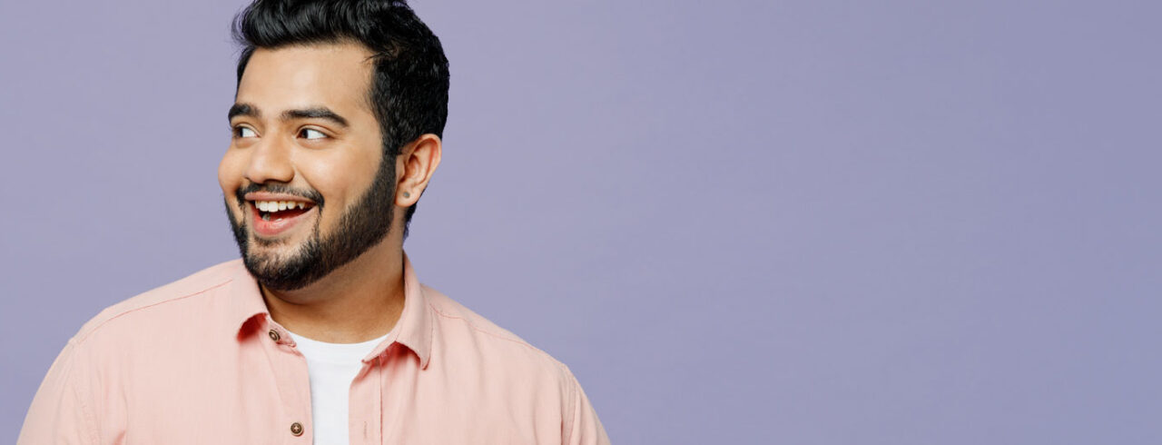 Bearded man looking forward to Type 2 Diabetes Classes