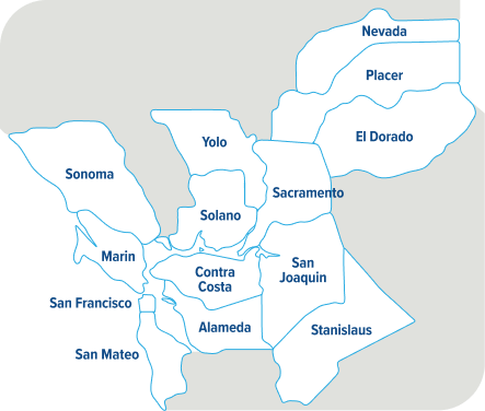 Find the Right Doctor for You - Rep-centered OE4 - 64720 6 Map of 14 Counties served by Hill Physicians