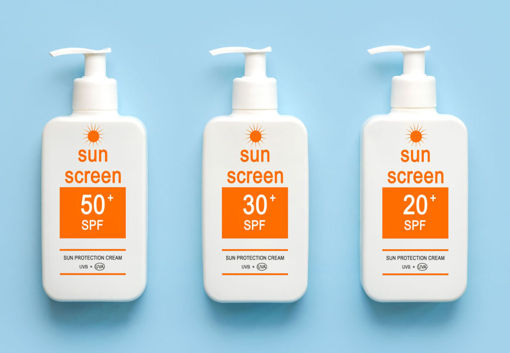 SPF sunscreen types