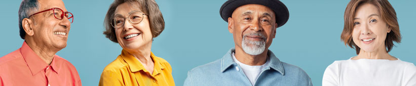 Medicare members smiling